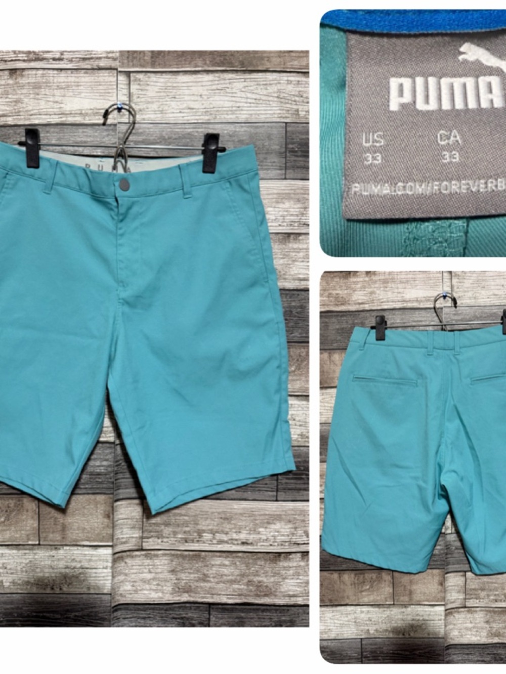 Puma Golf Shorts Men’s 33 Blue Stretch Performance (Inseam 9.5)